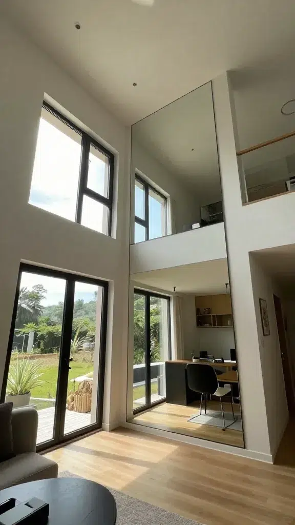 Using Mirrors to Expand Height