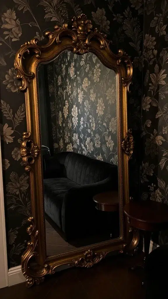 Ornate Dark Gold Mirrors