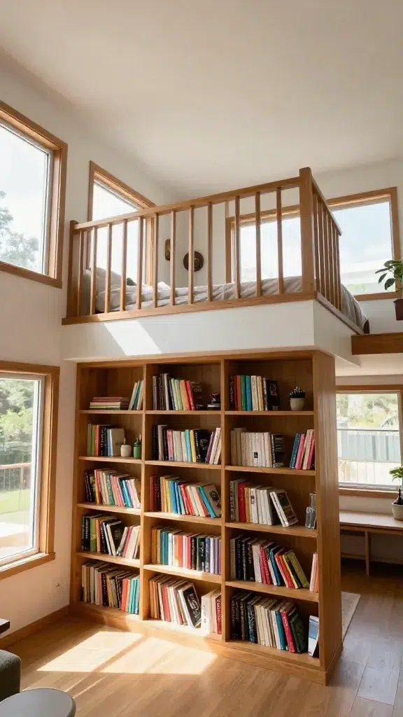 Loft Railing Bookcase Combo