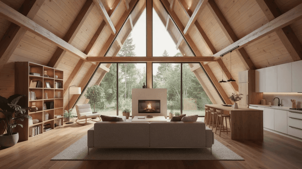 A Frame House Interior Design: Ideas, Layouts & Styling Guide