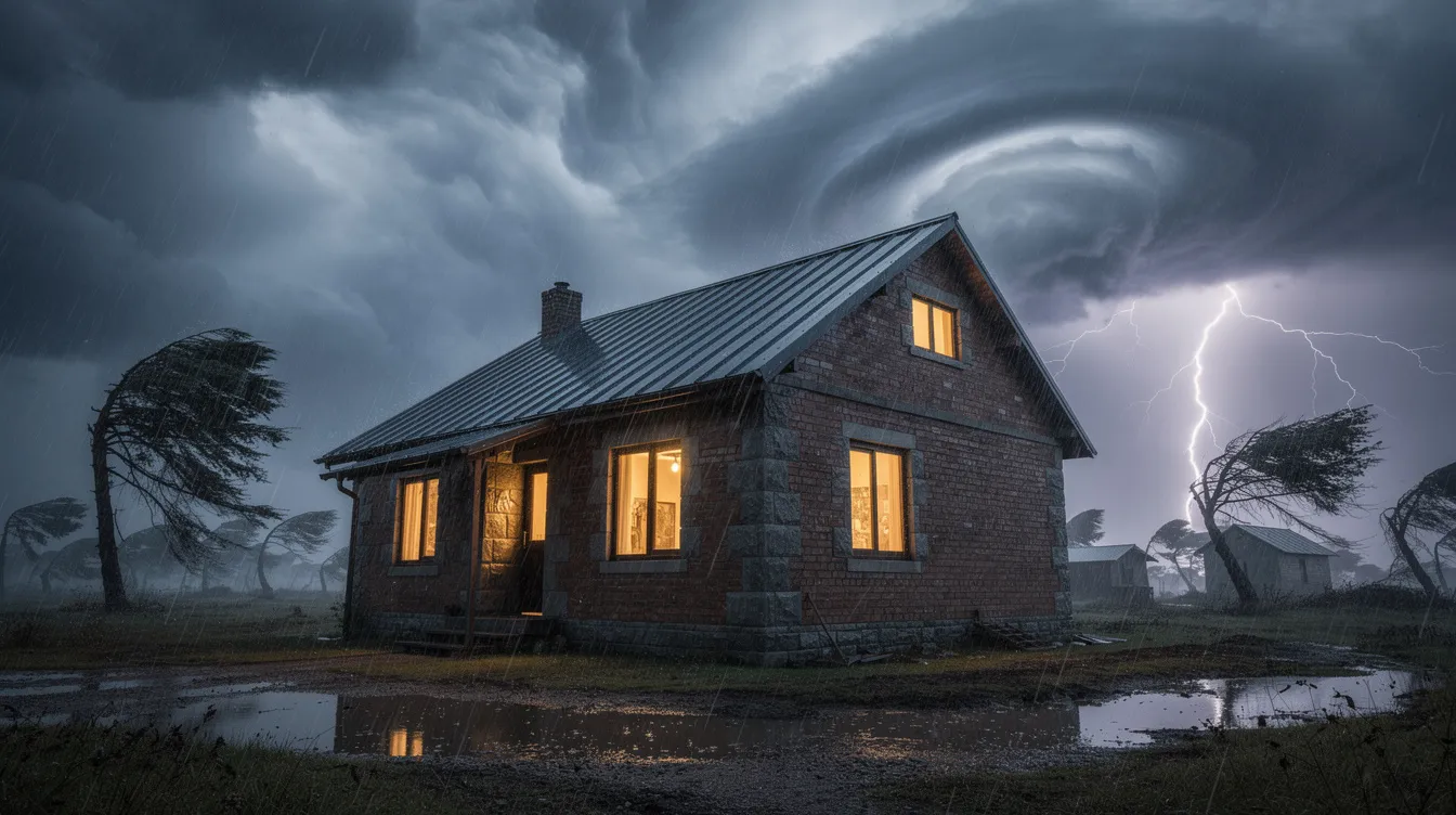 174ab681303e43c58e73603bacd785b6 A sturdy tiny home constructed with insulated concrete forms stands resilient against dramatic weather showcasing its durability and energy efficiency The building featuring foam insulation and a tight building envelope is designed to withstand severe winds and projectile debris making it suitable for areas prone to natural disasters