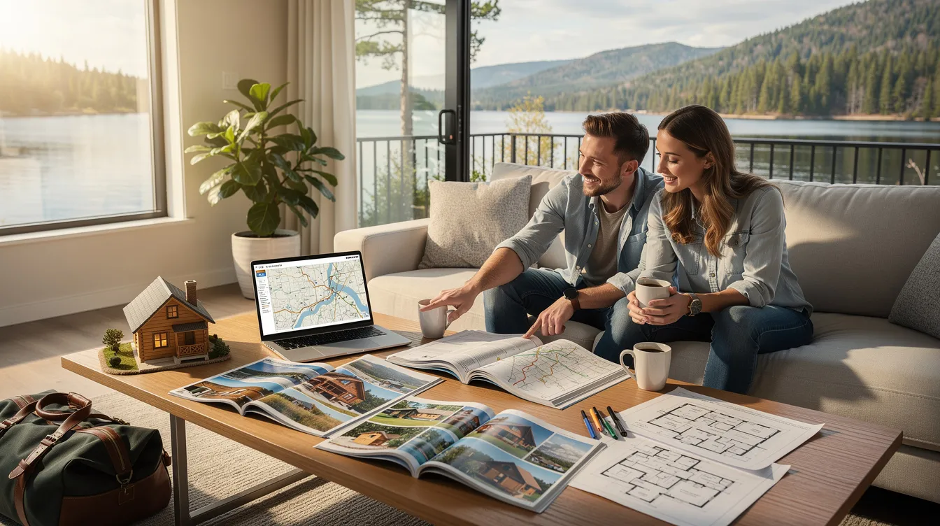 20efdc7352ad4194816f29bb49cce5b9 The image showcases a variety of log home floor plans designed for weekend getaways and vacation homes featuring different styles and layouts that cater to specific needs Each design highlights the beauty and warmth of wood offering options for customized spaces with multiple bedrooms and bathrooms to create the perfect dream log home