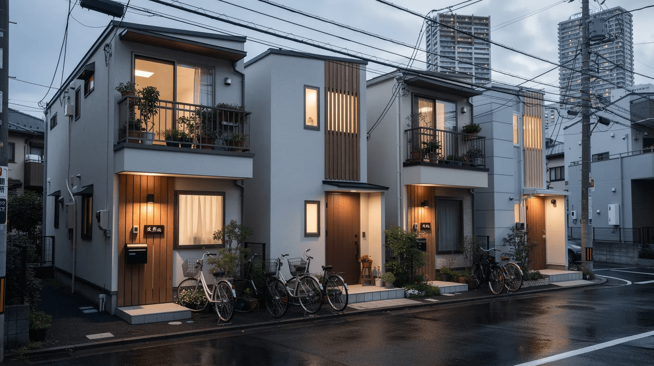 3f85824e9b50451ea95a7a7c6439fa66 The image showcases a charming tiny house in Tokyo featuring a spiral staircase that connects the first and second floors maximizing the limited space Natural light floods the interior through large windows creating a warm and inviting atmosphere in this cleverly designed small house