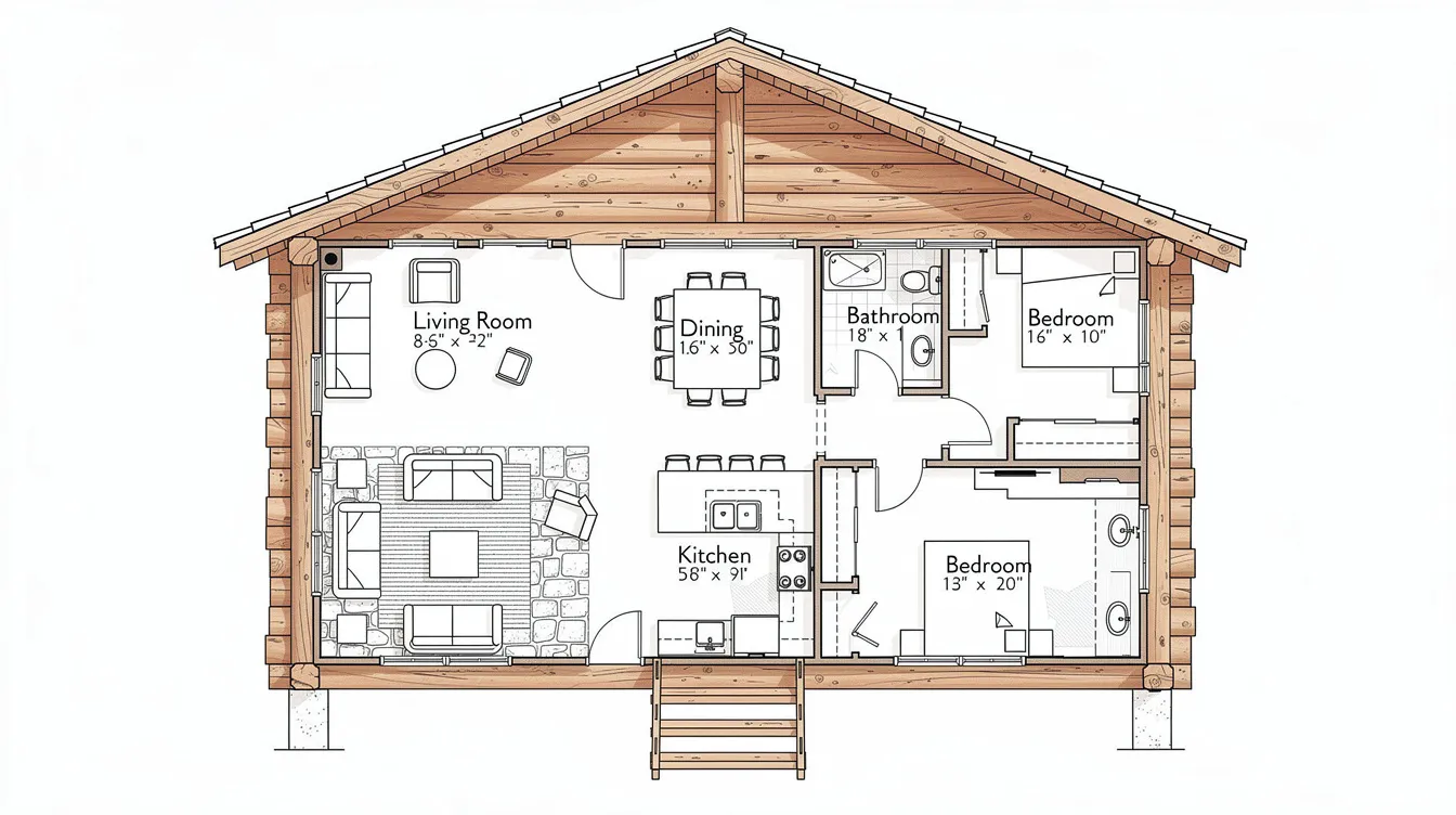 5b3e9d957e9b4953b15369a3e4ebcd66 The image showcases a collection of one story log home plans highlighting various log home floor plans designed to meet specific needs Each layout emphasizes the warmth and beauty of wood featuring customizable designs with options for different sizes bedrooms and bathrooms to create the ideal dream log home