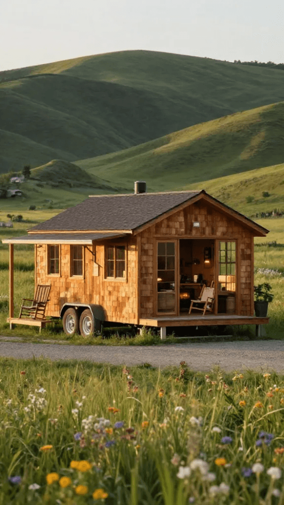 70ef8c26e6dd8ae598f06ba36bc2556609333efdd86e8768a272aeb8a3d60485 Amish Built Farmhouse on Wheels