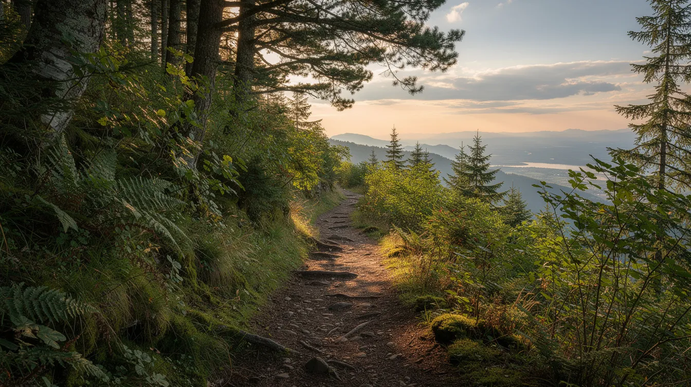 9160914ca9fc4076aa0f5898e0f5aa72 A hiking trail winds through a dense forest leading to a scenic overlook that offers breathtaking views of the surrounding mountains and nature This peaceful escape in West Virginia's Lost River State Park is perfect for a quiet weekend getaway, where guests can relax in their cozy tiny home, equipped with modern amenities like a full bathroom and kitchen utensils.