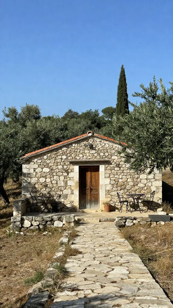 C03960d546c473a6b2ab55009b15b9e8d67e2700fa97a3947dc2f9305b362455 Historic Mediterranean Fieldstone Hut