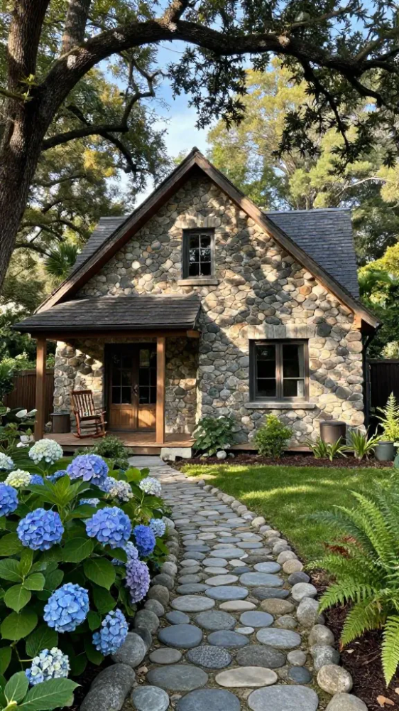 D47b93d28757f65903dc29e5aa9a612283f416f543716abbb7d9229262ff66c3 Tiny River Rock Garden House