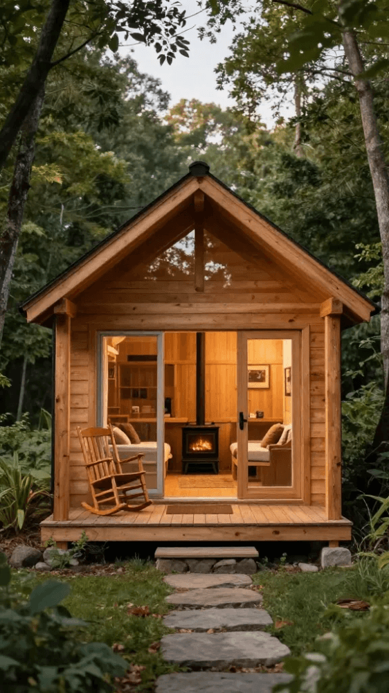 E34932f165c1bc904cd90f6c0a6686bed80d567513b32fbdcb4cddddae61f42b Compact Cedar Sided Guest Cottage