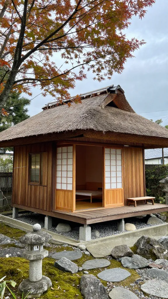 Fd51fa6d2783a48777905ff94377c4afd7b51d32a92cf2307e6b6a3480a09297 Traditional Minka Style Prefab Cabin