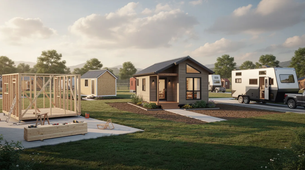 Image The image showcases a variety of affordable tiny home designs highlighting both turnkey options and DIY kits emphasizing quality craftsmanship and eco friendly materials With prices starting under 0000 these tiny houses offer budget conscious buyers a stylish and functional living space without compromising on quality