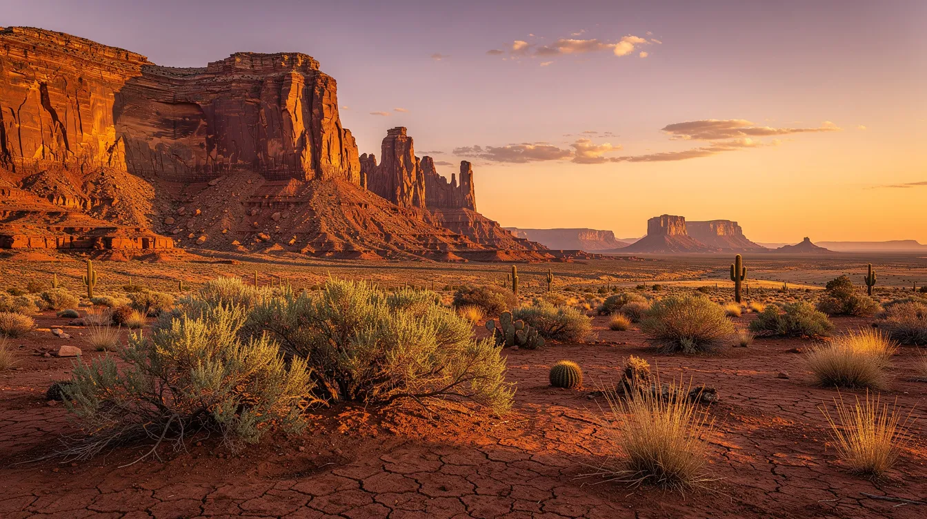 3ae204ea786349828ba3b4415fafc895 The image depicts striking red rock formations in the Arizona desert at sunset surrounded by scattered vegetation that highlights the natural beauty of the landscape This serene scene captures the essence of tiny house living in Arizona where residents can enjoy the tranquility of nature while being part of vibrant tiny home communities