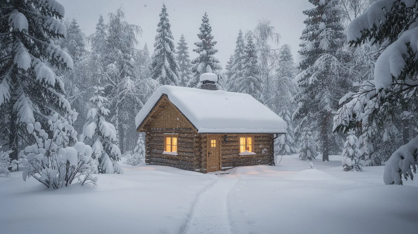 A2017850c9bf4a68af56148f347ee5e0 A tiny house sits peacefully in a winter forest blanketed by fresh snow surrounded by tall trees This serene setting highlights the importance of proper ventilation and mold prevention techniques such as maintaining indoor humidity levels and ensuring good airflow to prevent moisture buildup in tiny homes