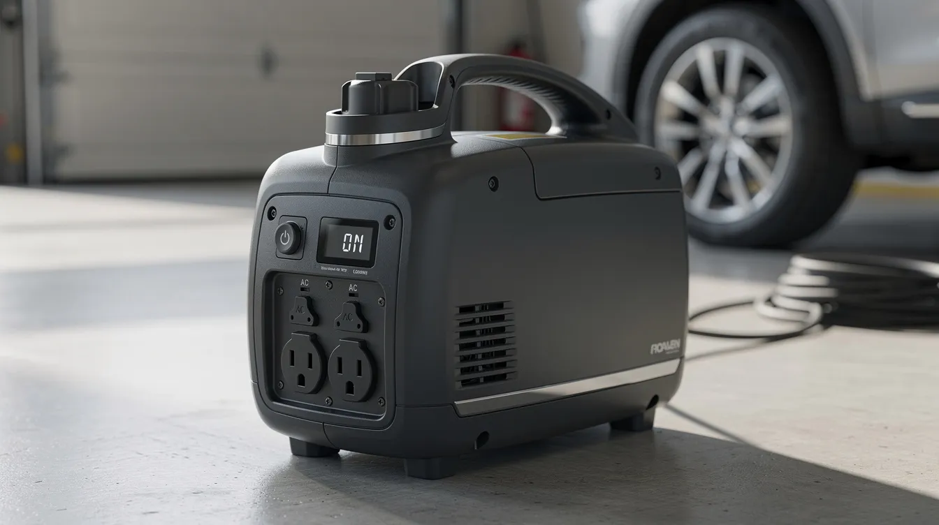 113a63c103f54805a7a6b81292571e6d The image depicts a compact and portable generator showcasing its closed frame design which is ideal for quiet operation and efficient power generation This small generator is equipped with a fuel tank and safety features making it a reliable option for providing electricity during power outages or emergency situations