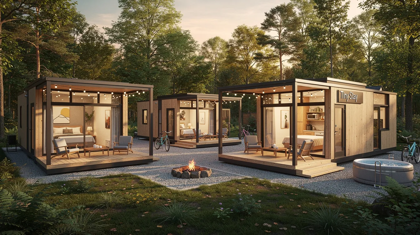 Acf6a42b9b2c48a3b08ce9019c929f8d This image showcases various tiny house rental focused platforms where individuals can discover and connect with tiny house communities It features a collage of listings tools for filtering options by state and design elements that highlight the unique aspects of tiny homes such as storage lofts and space efficient plans
