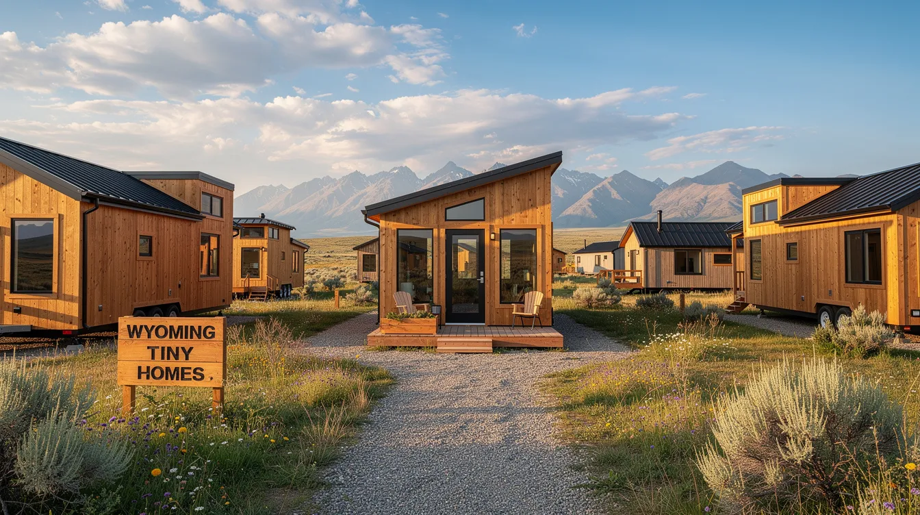 Ceba135f40f44c06968898fb0461559f The image showcases a picturesque tiny home in Wyoming featuring high quality materials and a cozy living space designed for sustainable tiny house living Surrounded by scenic landscapes this tiny cabin exemplifies the charm and efficiency of park model tiny homes perfect for those dreaming of a simpler lifestyle