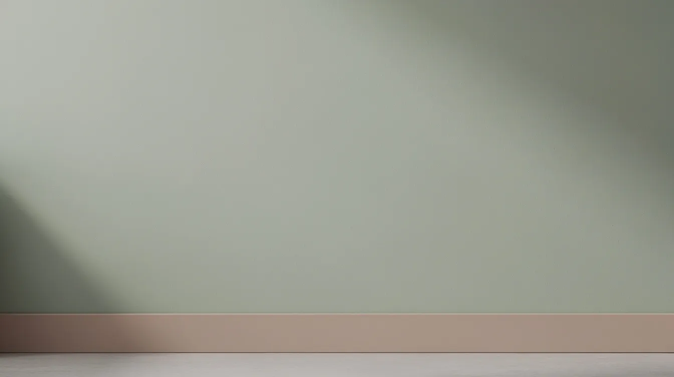 26c9d2a04f584ef3997b086fe450c8c1 The image features a soft sage green wall with a muted gray base creating an earthy and calming atmosphere suitable for a tiny home The lighter shade enhances the space's depth and adds personality, making it an excellent choice for small rooms like a sleeping loft or bathroom, while the vertical lines bring a stylish touch to the overall design.