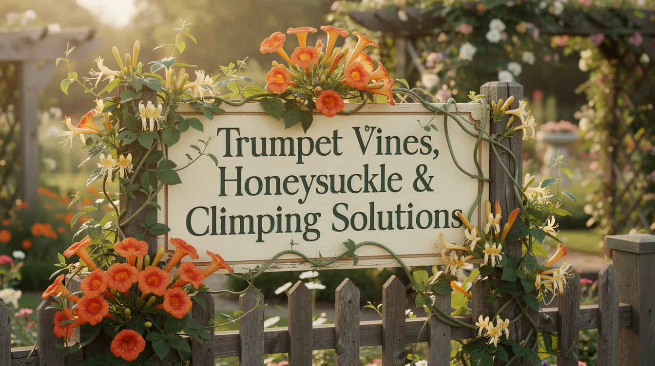 9d4b6022f10e46ae805e86e22570c15b The image features a vibrant garden filled with trumpet vines honeysuckle and other native plants that attract hummingbirds The colorful trumpet shaped flowers and tall stems create a beautiful outdoor space perfect for these fascinating creatures to feed on nectar rich blooms