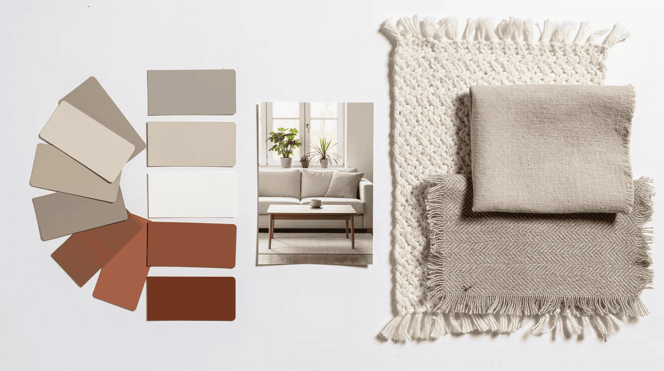 Tiny house interior color palette and decor Color palette and cozy decor for tiny house interior design