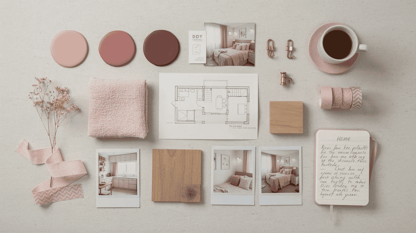 Explore tiny house interior design ideas Tiny house interior decor with soft pink accents and wooden details